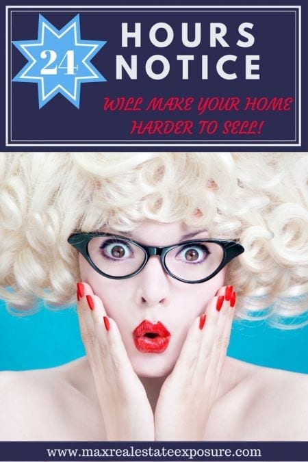 24-Hour Notice on Showings For a House: Is it Wise?