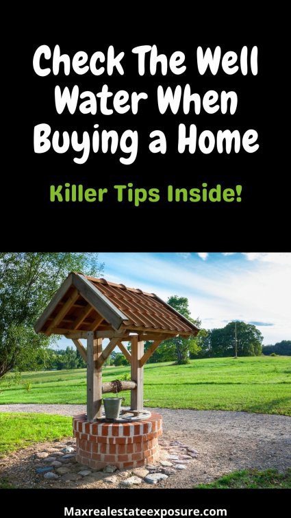 Check Well Water When Buying a Home