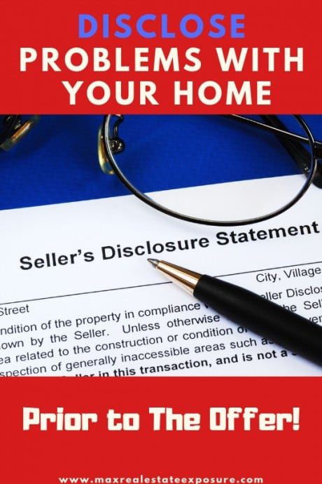 Disclose Problems With Your House