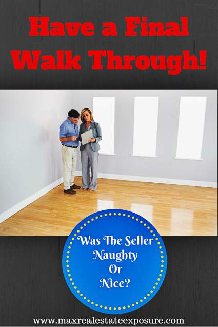 Have a Final Walk Through