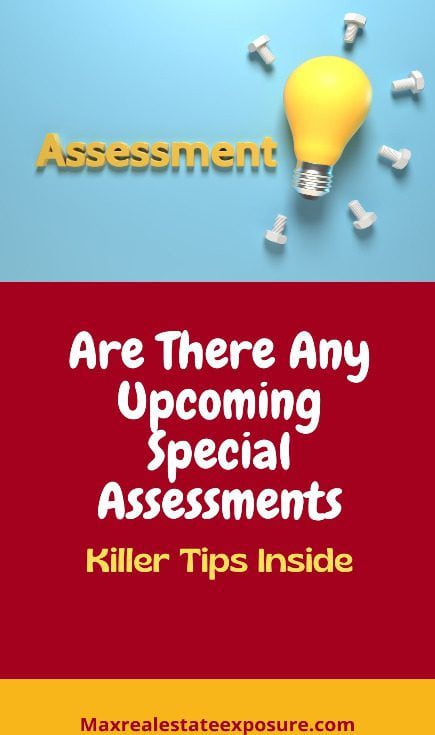 Upcoming Special Assessments