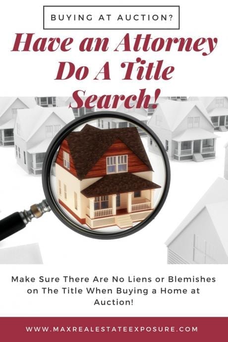Do A Title Search When Buying a Home At Auction