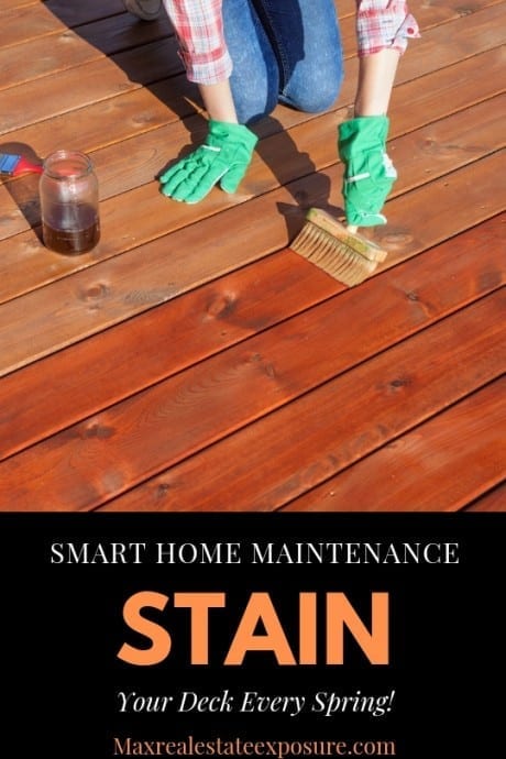 Stain Your Deck Every Spring